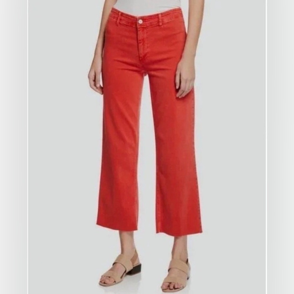 NWT PAIGE Nellie High Rise Culotte Jeans in Vintage Firecracker - Sz 27